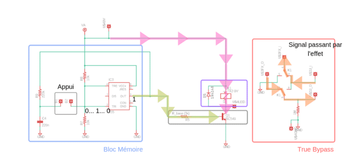 bloc relay etat logique 1