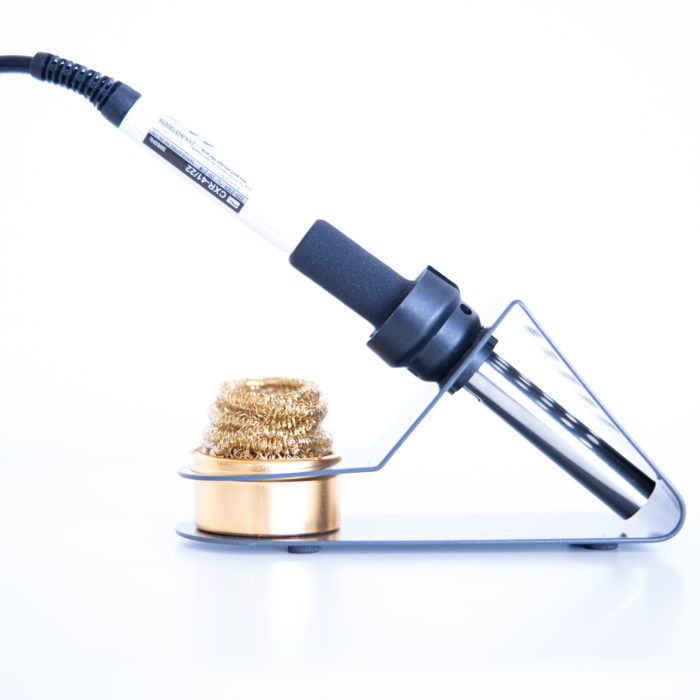 2 in 1 soldering iron stand | for both holding and cleaning your iron