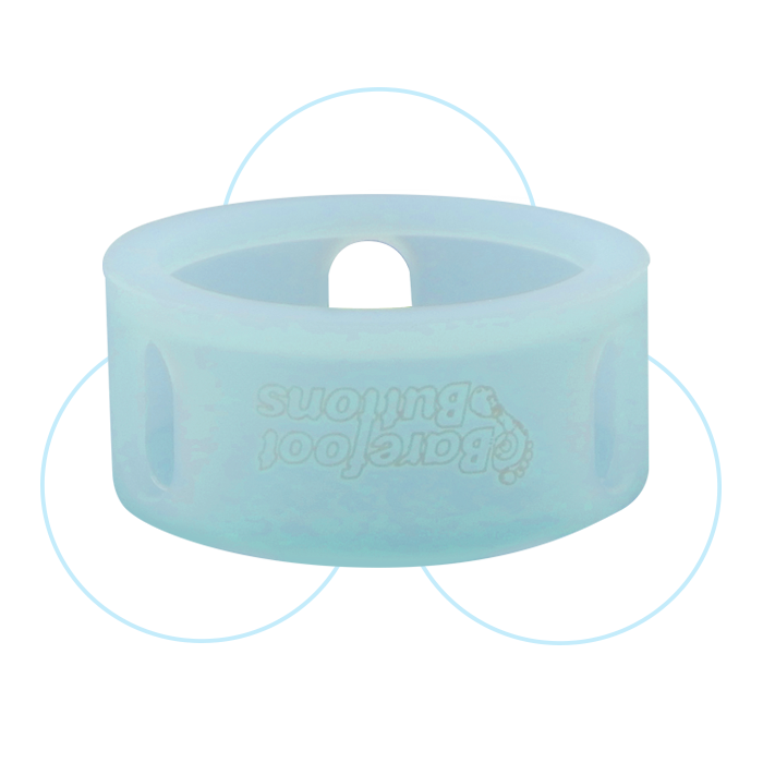 barefoot buttons glowcaps - light blue – Image 2