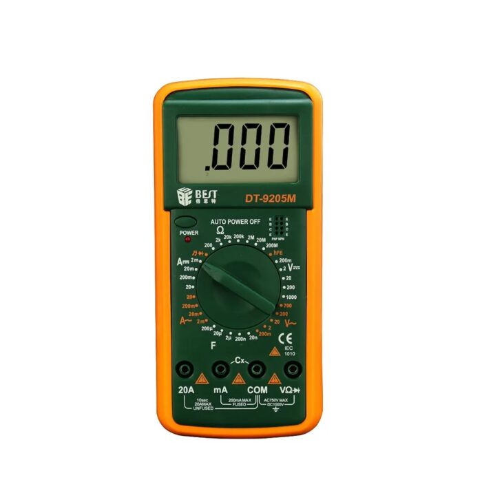 multimeter | to check voltages and measure resistors